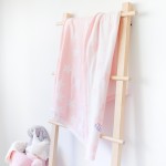 Starry Skies Soft Knit Blanket - Pink Dusk